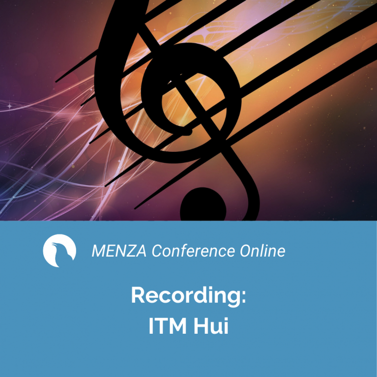 MENZA Conference Online – ITM Hui