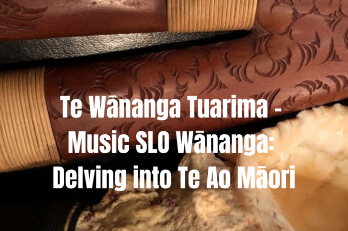 Te Wānanga Tuarima – Music SLO Wānanga: Delving into Te Ao Māori