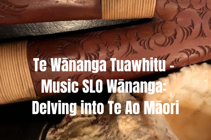 Te Wānanga Tuawhitu – Music SLO Wānanga: Delving into Te Ao Māori